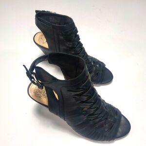 Vince Camuto Ladies Black Leather Sandals Size 9M